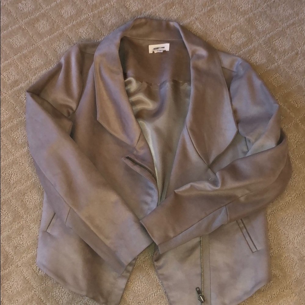 Helmut Lang drape tan jacket